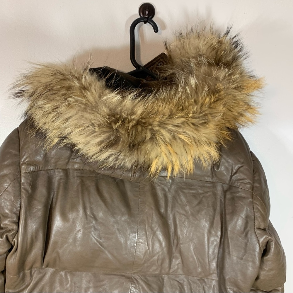 Bod and christenson unisex winter parka leather jacket - Picture 10 of 13